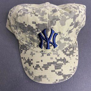 New York Yankees Camo Hat Cap Budweiser Military Appreciation SGA 7/22 2023